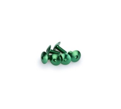 PUIG KIT DE TORNILLOS ANODIZADOS VERDE - COD. 0611V - Cabeza redonda, casquillo hexagonal. BlIster de 6 piezas. TamaNo M6 x 15 m