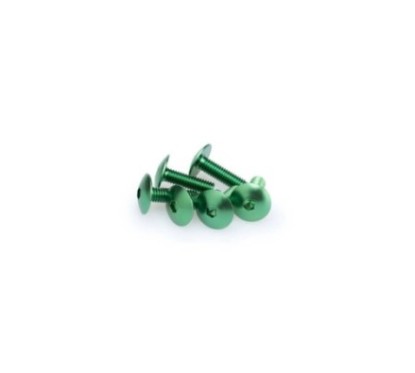 PUIG KIT DE TORNILLOS ANODIZADOS VERDE - COD. 0657V - Cabeza redonda, casquillo hexagonal. BlIster de 6 piezas. TamaNo M6 x 20 m