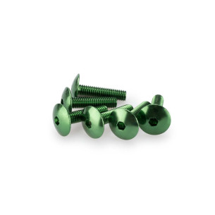 puig kit anodized screws m6 for windshields color green
