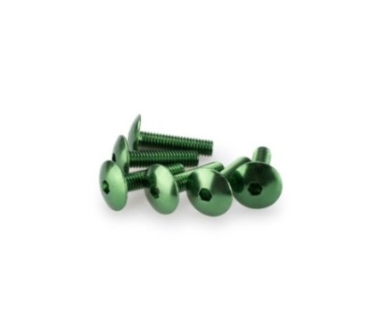 PUIG KIT DE TORNILLOS ANODIZADOS VERDE - COD. 0689V - Cabeza redonda, casquillo hexagonal. BlIster de 6 piezas. TamaNo M6 x 25 m