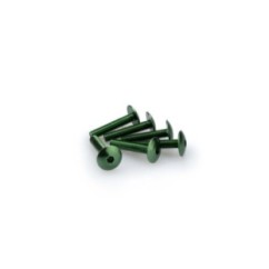 PUIG GREEN ANODIZED SCREWS KIT - COD. 3995V - Round head, hexagon socket. Blister of 6 pieces. Size M6 x 30mm.