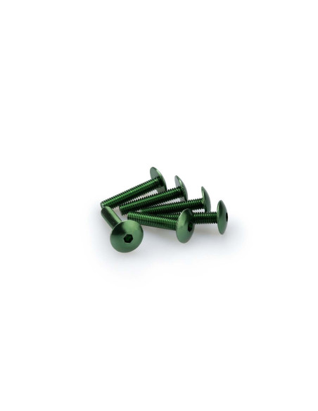 Kit de vis anodisees Puig M6 pour pare-brise couleur verte