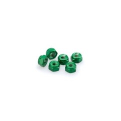 PUIG KIT DE TORNILLOS ANODIZADOS VERDE - COD. 0832V - Tuercas autoblocantes de aluminio anodizado. BlIster de 6 piezas. TamaNo M