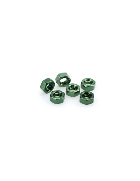 Kit de vis anodisees Puig M8 pour pare-brise couleur verte