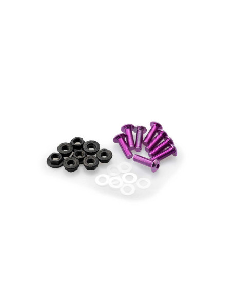 Kit de vis anodisees Puig M5 pour pare-brise couleur violet