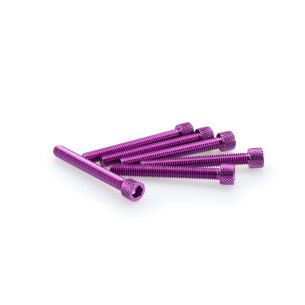 puig kit anodized screws m6 for windshields purple color