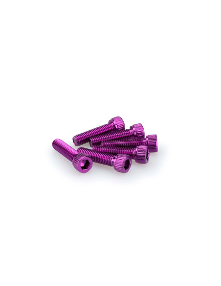 Kit de tornillos anodizados Puig M8 para parabrisas color morado