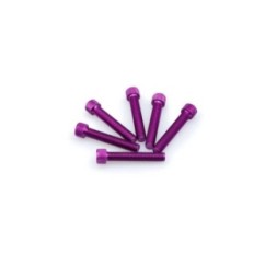 PUIG KIT DE TORNILLOS ANODIZADOS MORADO - COD. 0516L - Cabeza cilIndrica, casquillo hexagonal. BlIster de 6 piezas. TamaNo M8 x 