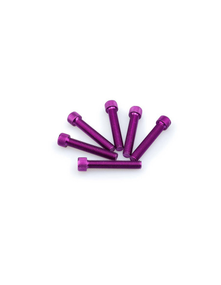 Kit de vis anodisees Puig M8 pour pare-brise couleur violet