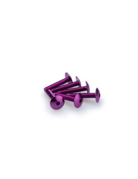 Kit de vis anodisees Puig M6 pour pare-brise couleur violette