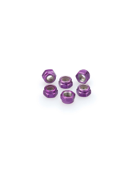 Kit de vis anodisees Puig M5 pour pare-brise couleur violet