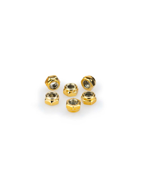 Kit de tornillos anodizados Puig M6 para parabrisas color amarillo