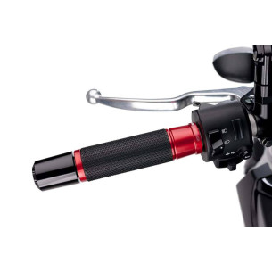 puig manopole modello ascent colore rosso lunghezza 119 mm