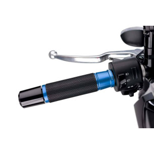 puig manopole modello ascent colore blu lunghezza 119 mm