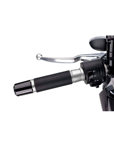 puig manopole modello ascent colore silver lunghezza 119 mm
