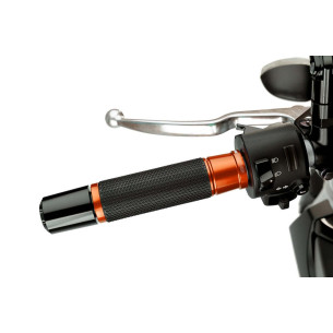 puig manopole modello ascent colore arancione lunghezza 123 mm