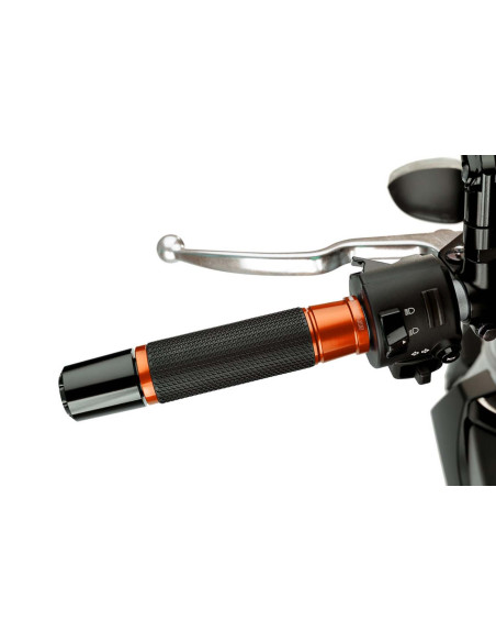 puig manopole modello ascent colore arancione lunghezza 123 mm