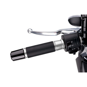 puig manopole modello ascent colore silver lunghezza 123 mm