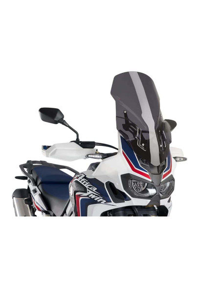Pare-brise reglable Puig pour Honda Africa Twin Adventure Sports 18/19, fume fonce