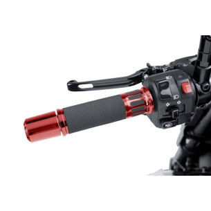 puig manopole modello hi tech racing colore rosso lunghezza 123 mm