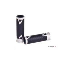 PUIG GRIPS RADIKAL HI-TECH MODEL COLOR SILVER - COD. 6325P - Length: 119mm.