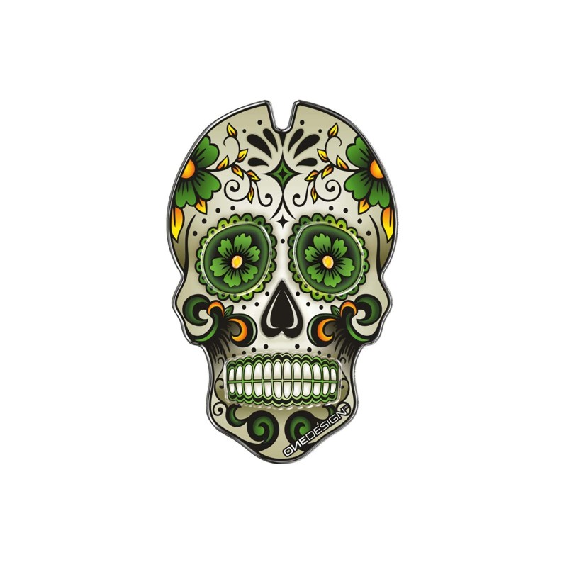 PUIG ADHESIVOS PROTECCION DEPOSITO MOD. CALAVERA VERDE - COD. 3673V - Protege la moto de araNazos y rayos UV.