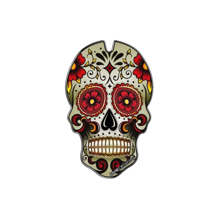 PUIG ADESIVI PROTECTION SERBATOIO MODELE SKULL ROUGE - COD. 3673R -  Protegge la moto da graffi e raggi UV.