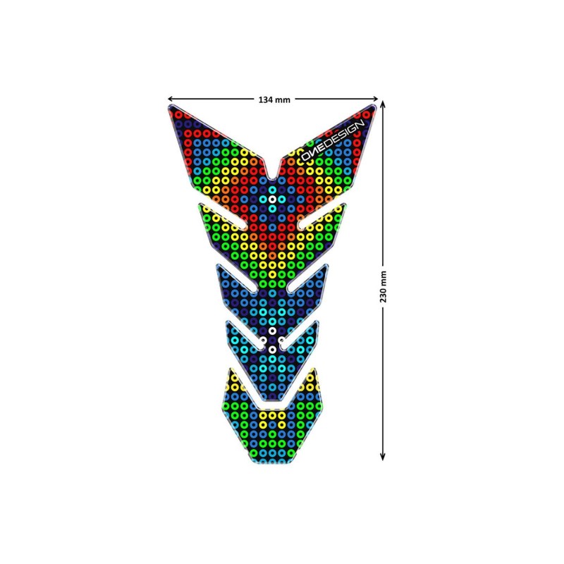 PUIG ADESIVI PROTEZIONE SERBATOIO MODELLO COLOURY ROSSO