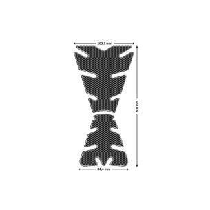 puig tank protection stickers model performance 2 carbon look