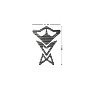 puig tank protection stickers model sun carbon look