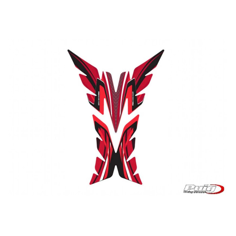 Autocollants de protection de reservoir Puig modele Radikal rouge