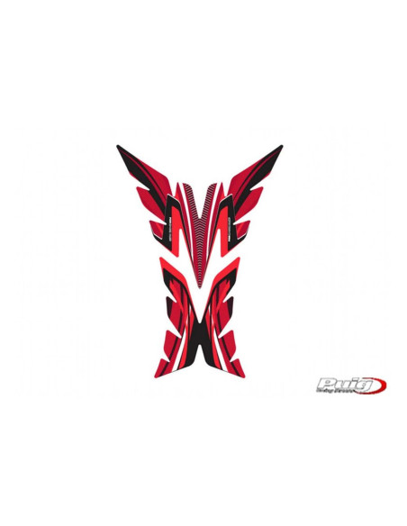 Autocollants de protection de reservoir Puig modele Radikal rouge