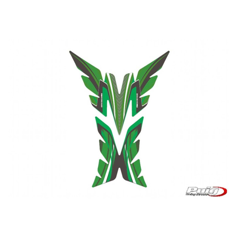 Autocollants de protection de reservoir Puig modele Radikal vert