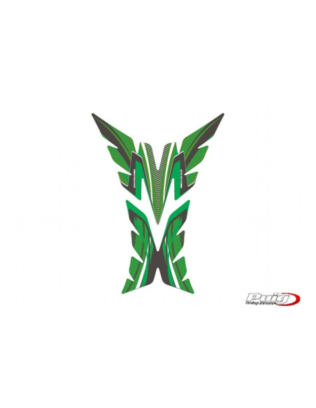 Autocollants de protection de reservoir Puig modele Radikal vert