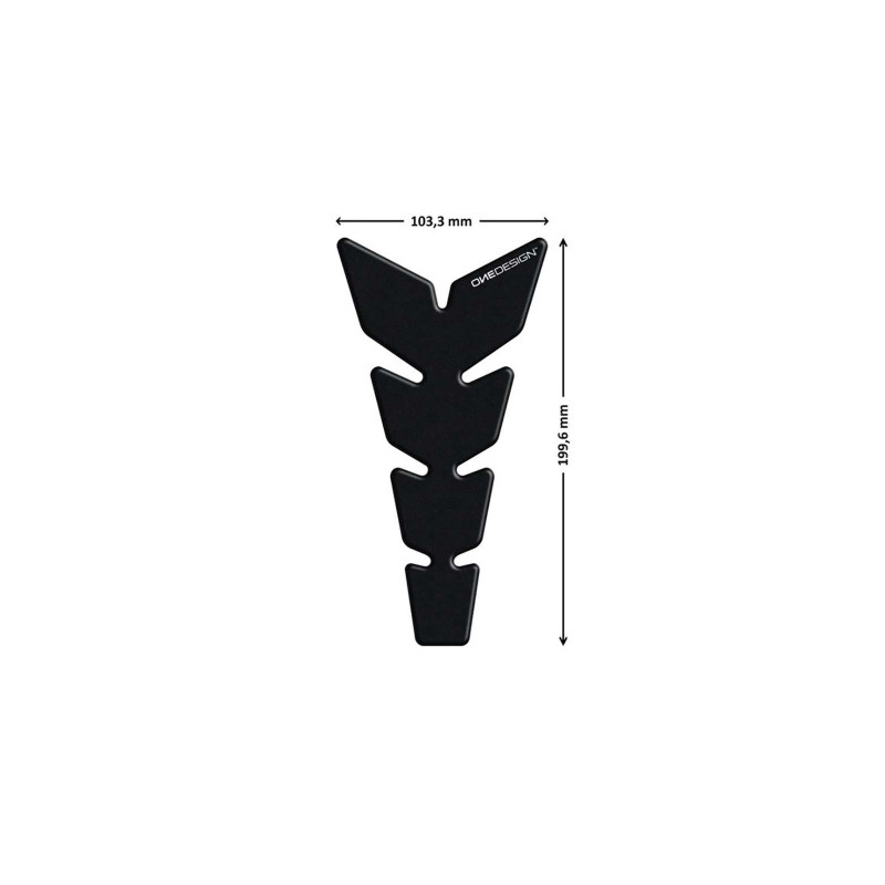 Autocollants de protection de reservoir Puig modele cuir noir