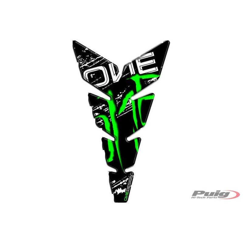 PUIG ADESIVI PROTECTION SERBATOIO MODELE ONE VERT - COD. 9141V -  Protegge la moto da graffi e raggi UV.