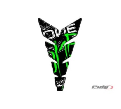 PUIG TANK PROTECTION STICKERS MODEL ONE GREEN - COD. 9141V - Protects the motorbike from scratches and UV rays.