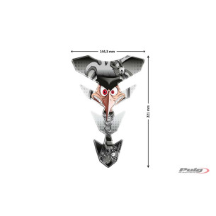 puig adesivi protezione serbatoio modello joker grigio
