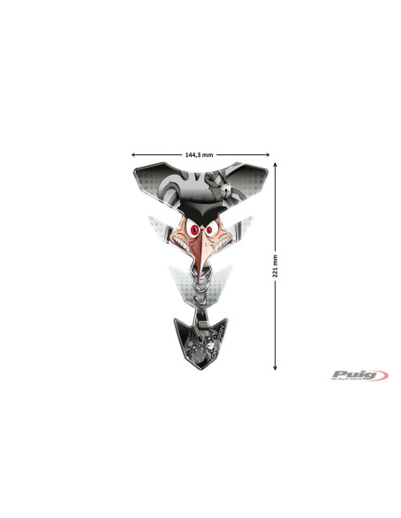 puig adesivi protezione serbatoio modello joker grigio