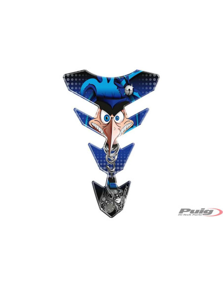 Autocollants de protection de reservoir Puig modele Joker bleu