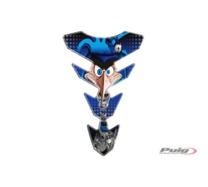 PUIG TANK PROTECTION STICKERS MODEL JOKER BLUE - COD. 6496A - Protects the bike from scratches and UV rays.