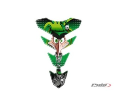 PUIG TANK PROTECTION STICKERS MODEL JOKER GREEN - COD. 6496V - Protects the bike from scratches and UV rays.