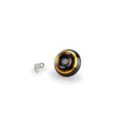 BOUCHON D'HUILE MOTEUR PUIG TRACK POUR TRIUMPH COULEUR OU - COD. 20338O - MatiEre : aluminium anodisE NOIR AVEC bague colorEe.