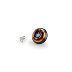 PUIG TRACK MOTOROLDECKEL FUR TRIUMPH ORANGE FARBE ? COD. 20338T ? MATERIAL: SCHWARZ ELOXIERTES ALUMINIUM MIT RING