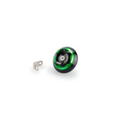 BOUCHON D'HUILE MOTEUR PUIG TRACK POUR TRIUMPH COULEUR VERT - COD. 20338V - MatiEre : aluminium anodisE NOIR AVEC bague colorEe.