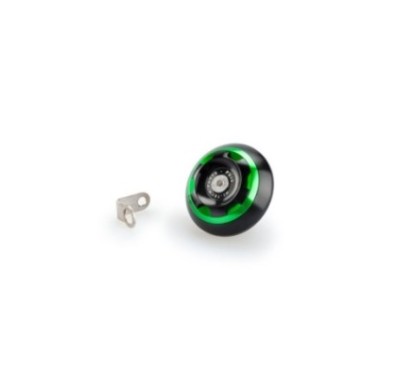 BOUCHON D'HUILE MOTEUR PUIG TRACK POUR TRIUMPH COULEUR VERT - COD. 20338V - MatiEre : aluminium anodisE NOIR AVEC bague colorEe.