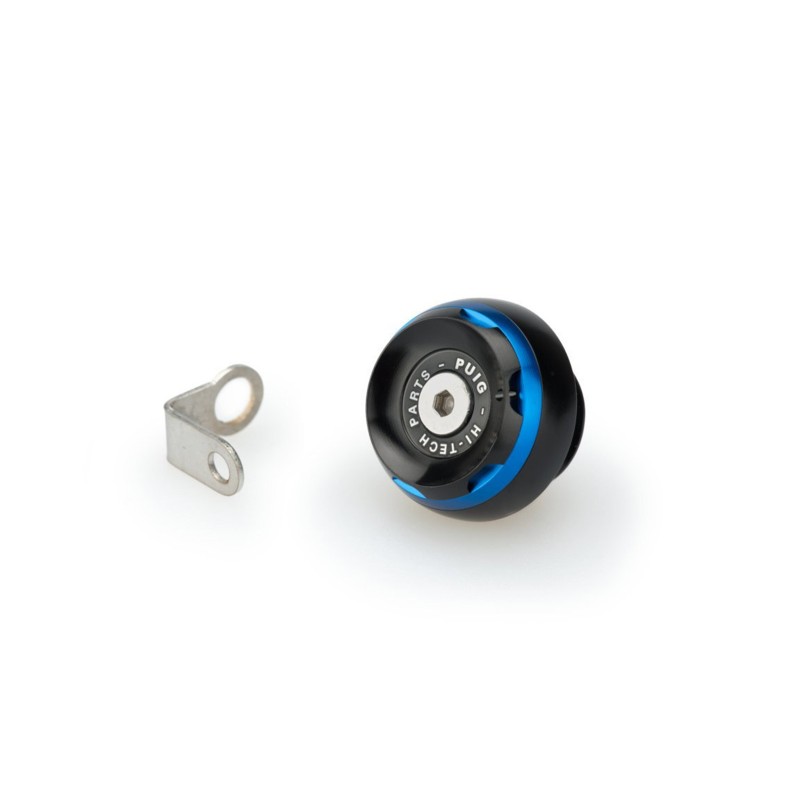 PUIG ENGINE OIL CAP TRACK FOR DUCATI/HONDA/KAWASAKI/TRIUMPH COLOR BLUE - COD. 20340A - Width: 28mm. Thread: