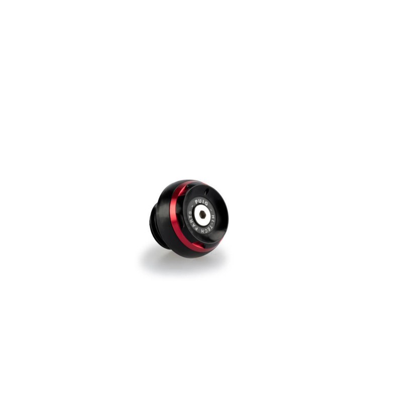 PUIG ENGINE OIL CAP TRACK FOR DUCATI/HONDA/KAWASAKI/TRIUMPH COLOR RED - COD. 20340R - Width: 28mm. Thread: