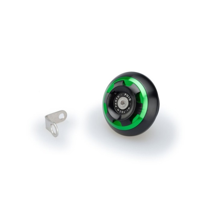 PUIG ENGINE OIL CAP TRACK FOR KAWASAKI COLOR GREEN - COD. 20342V - M30x1.5 thread.