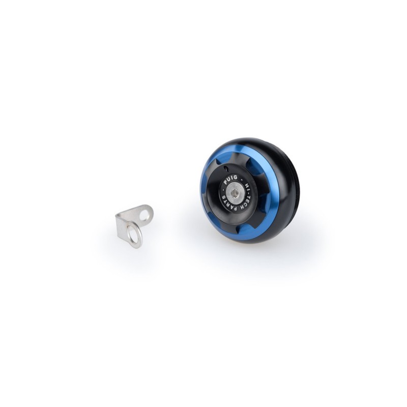 PUIG ENGINE OIL CAP TRACK FOR BMW COLOR BLUE - COD. 20345A - M34x1.5 thread.